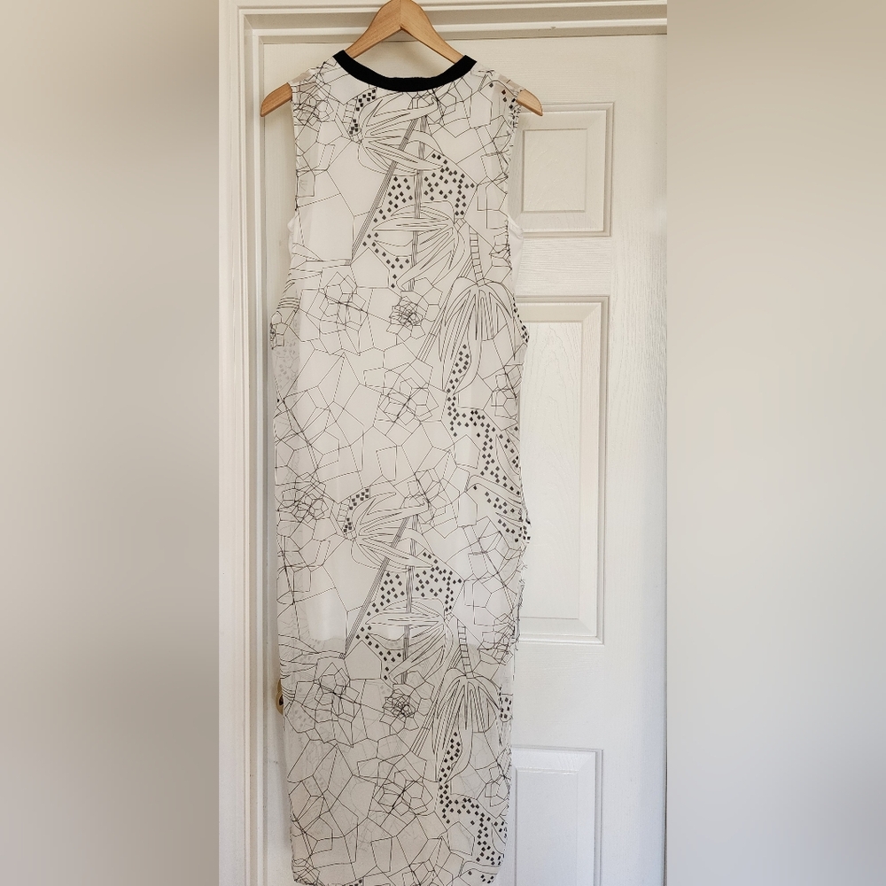 Cop.Copine Drake V-Neck Sheer Dress Size 38/8 - Picture 4 of 11